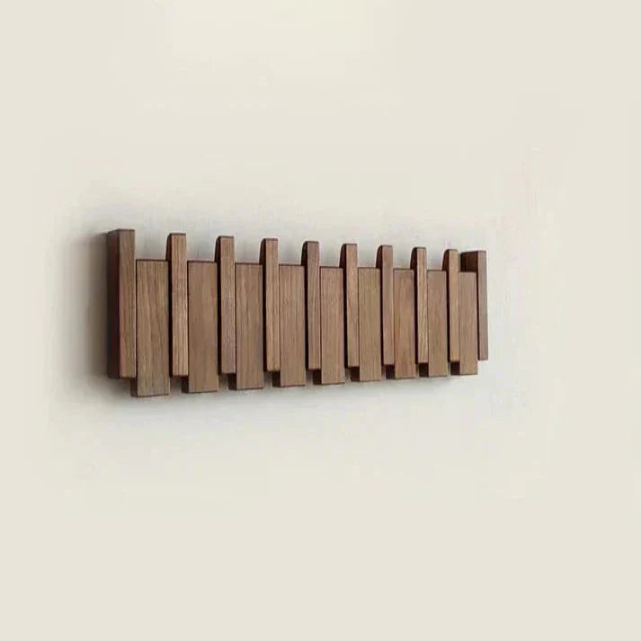 Perchero de pared en madera | Colgadores plegables