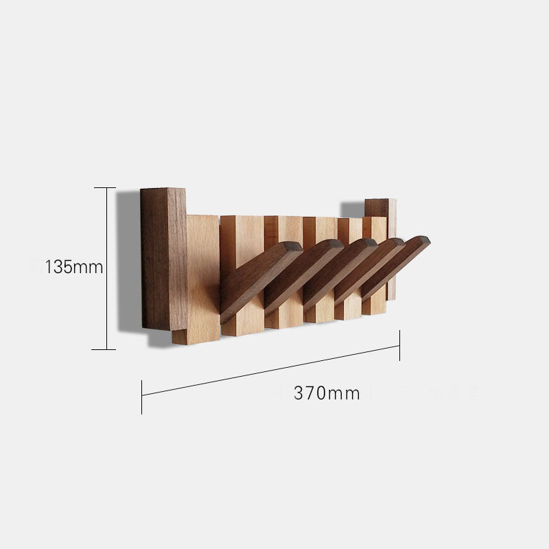 Perchero de pared en madera | Colgadores plegables